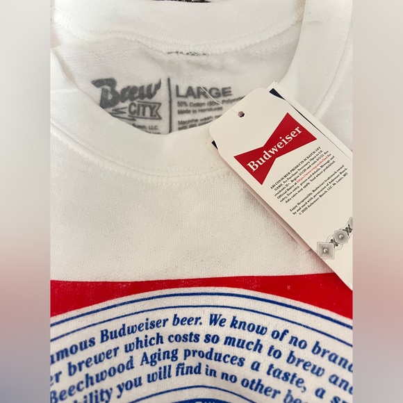 Budweiser Crew Neck Unisex Large “Brew City”OBO - Picture 3 of 4